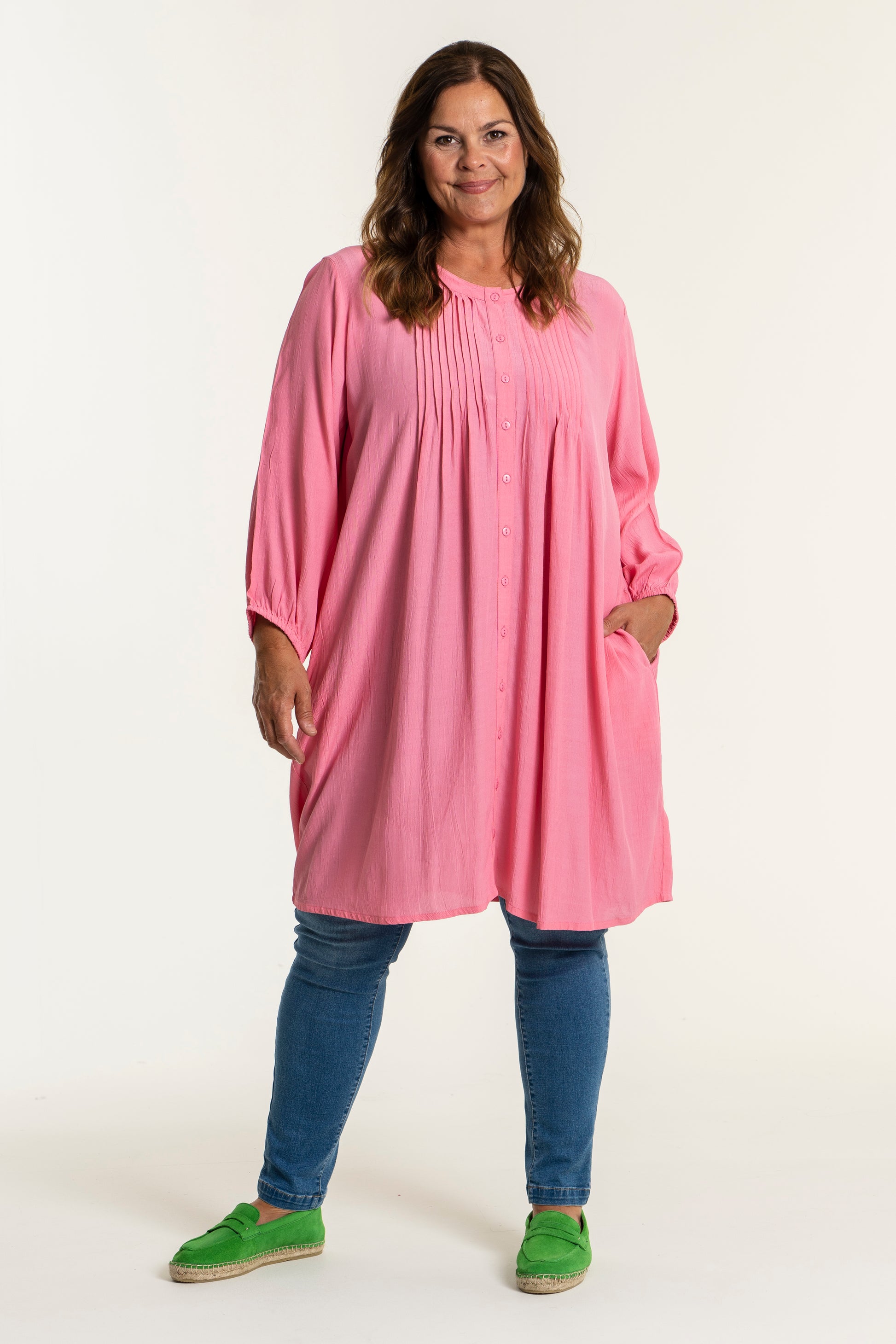 Gozzip Woman Johanne Shirt Tunic Shirt Tunic Bubblegum