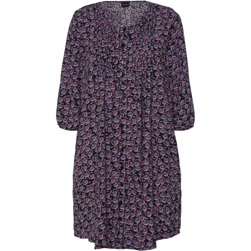 Gozzip Woman Johanne Shirt Tunic Shirt Tunic Black printed