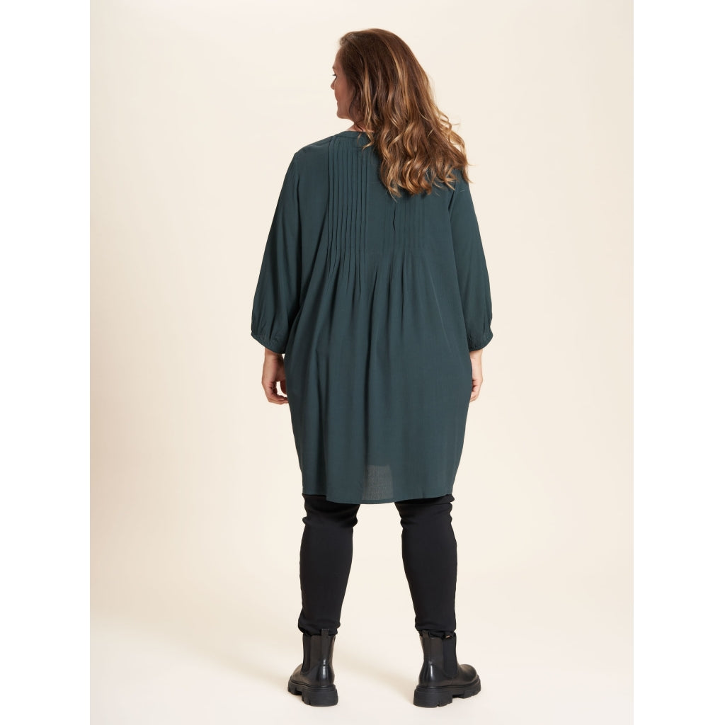 Gozzip Woman Johanne Shirt Tunic Shirt Tunic Bottle Green