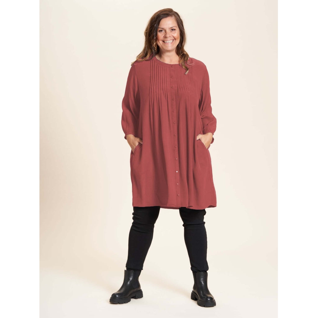 Gozzip Woman Johanne Shirt Tunic Shirt Tunic Marsala