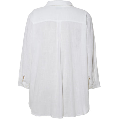 Gozzip Woman Karina Shirt Blouse - FLERE FARVER Shirt Blouse White