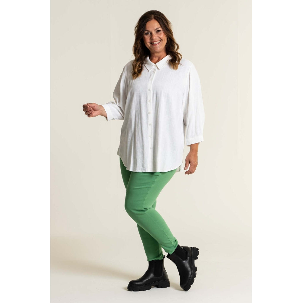 Gozzip Woman Karina Shirt Blouse - FLERE FARVER Shirt Blouse White