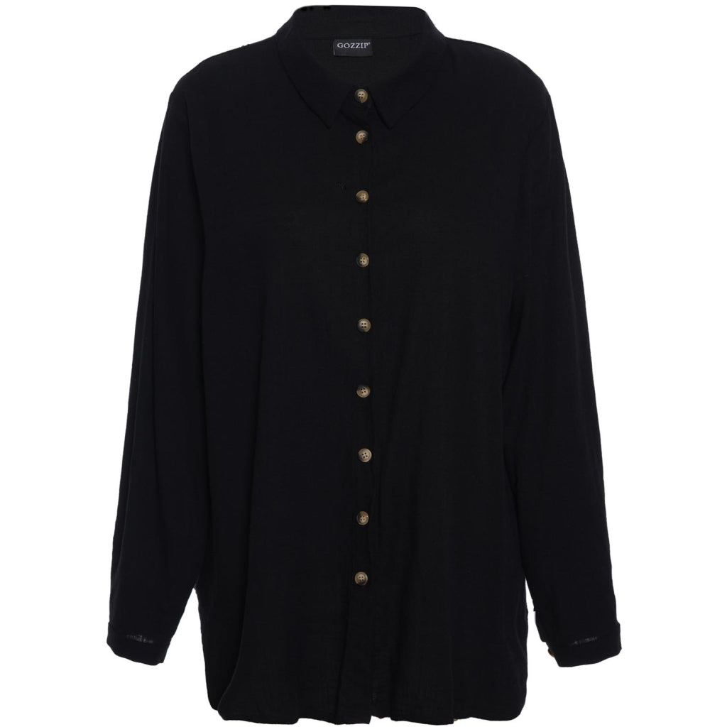 Gozzip Woman Karina Shirt Blouse - MORE COLOURS Shirt Blouse Black