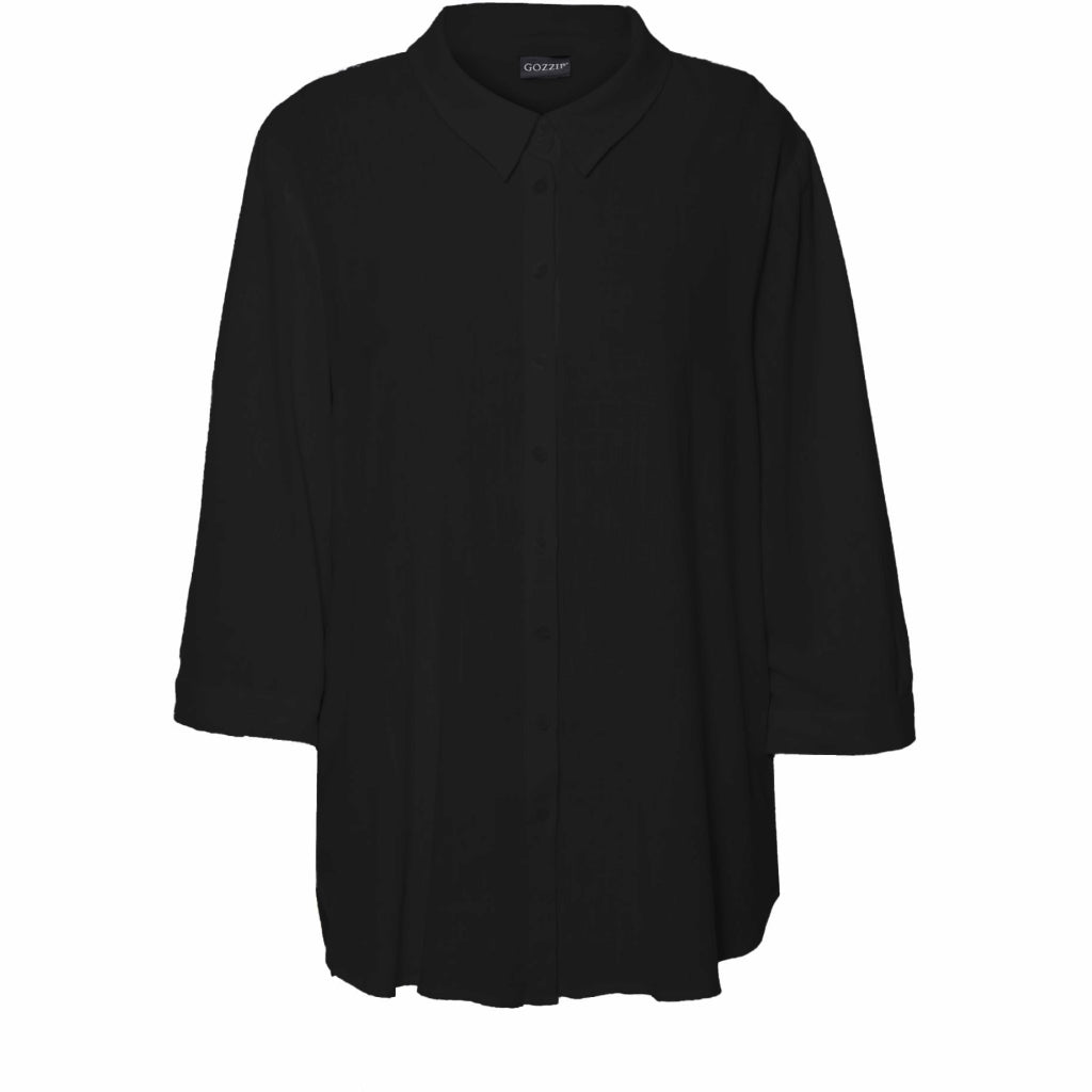 Gozzip Woman Karina Shirt Blouse - MORE COLOURS Shirt Blouse Black