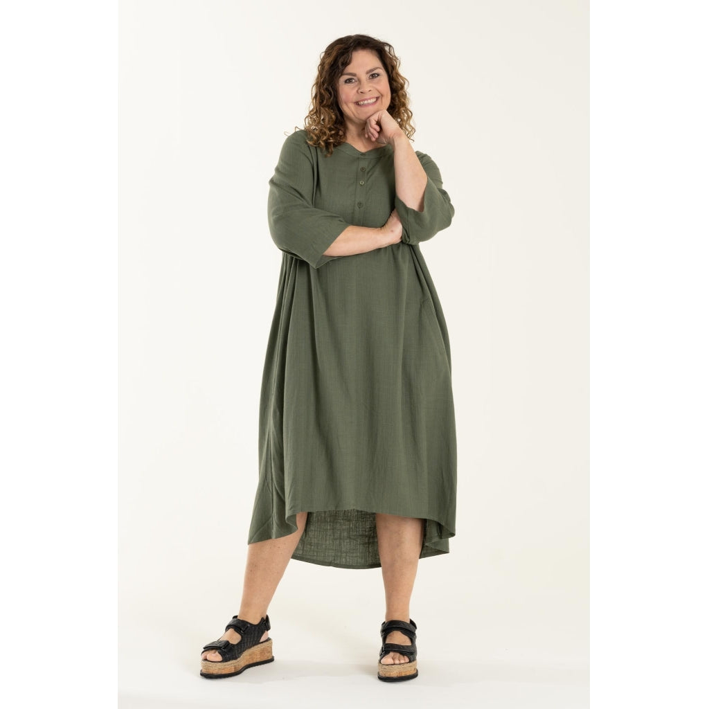 Gozzip Woman Lenette Dress Dress Army Green