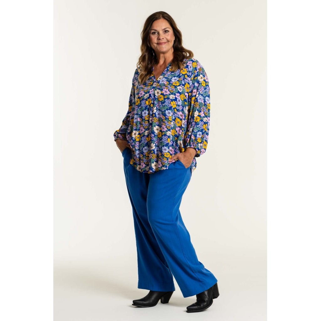 Gozzip Woman Lissi Loose Pants - FLERE FARVER Loose Pant Blue