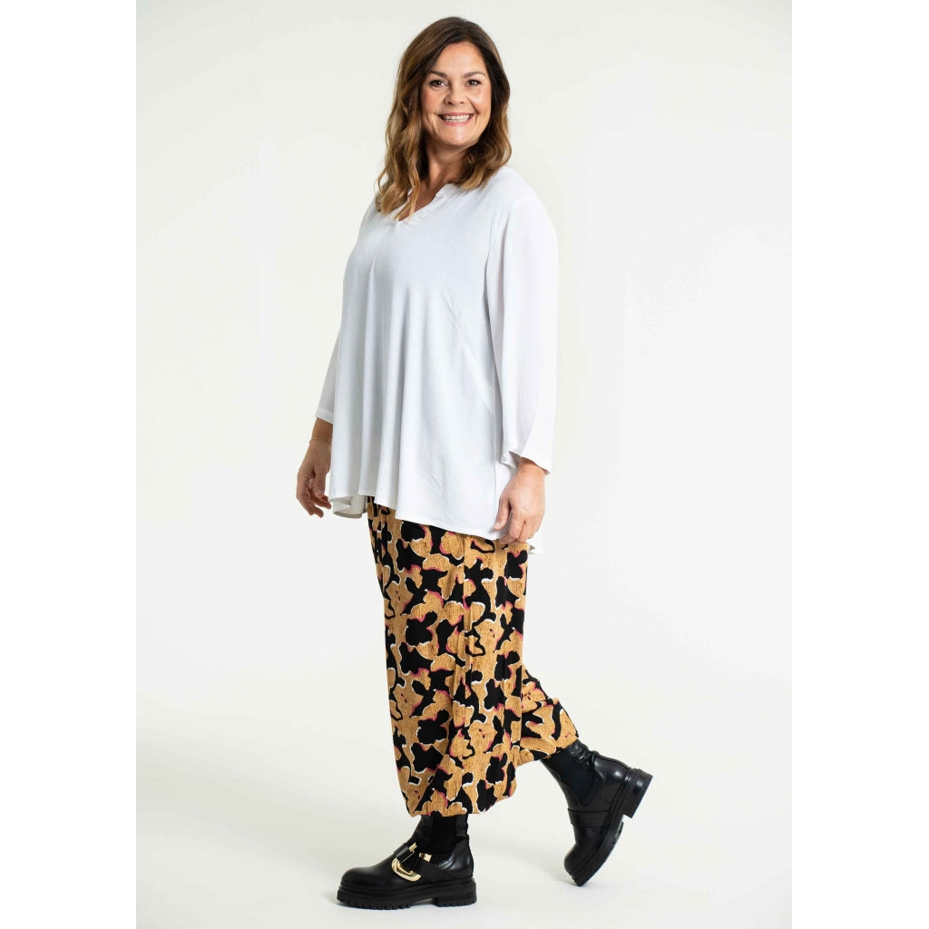 Gozzip Woman Lovise Ballon Pants Pants Black printed