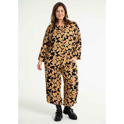 Gozzip Woman Lovise Ballon Pants Pants Black printed