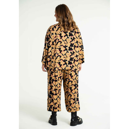 Gozzip Woman Lovise Ballon Pants Pants Black printed