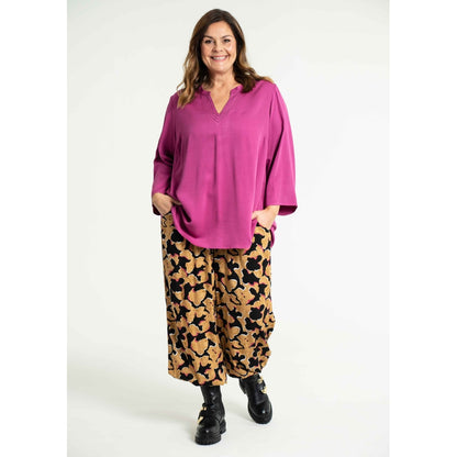 Gozzip Woman Lovise Ballon Pants Pants Black printed