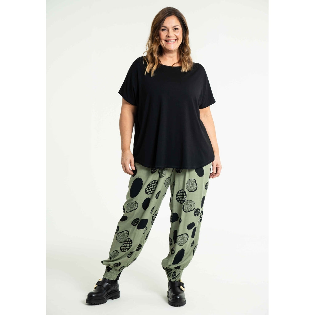 Gozzip Woman Lovise Ballon Pants Pants Dusty Green