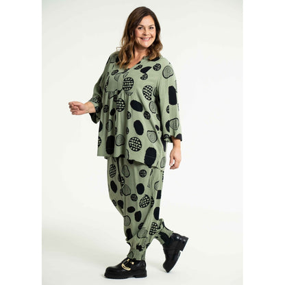 Gozzip Woman Lovise Ballon Pants Pants Dusty Green