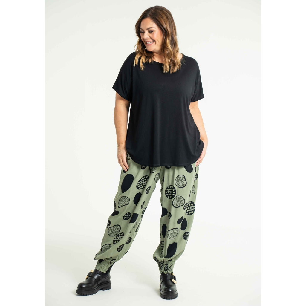 Gozzip Woman Lovise Ballon Pants Pants Dusty Green