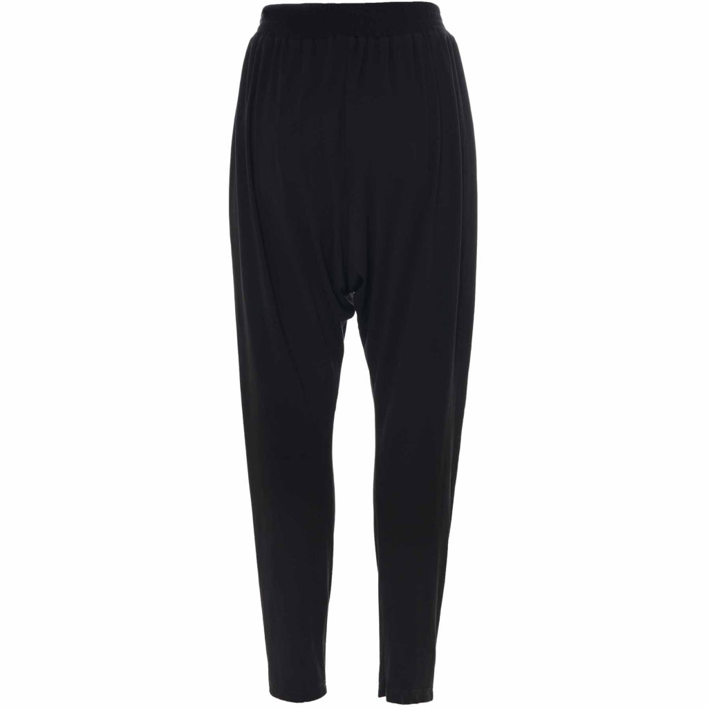 Gozzip Woman Magdalena Pants w. zip detail Pants Black