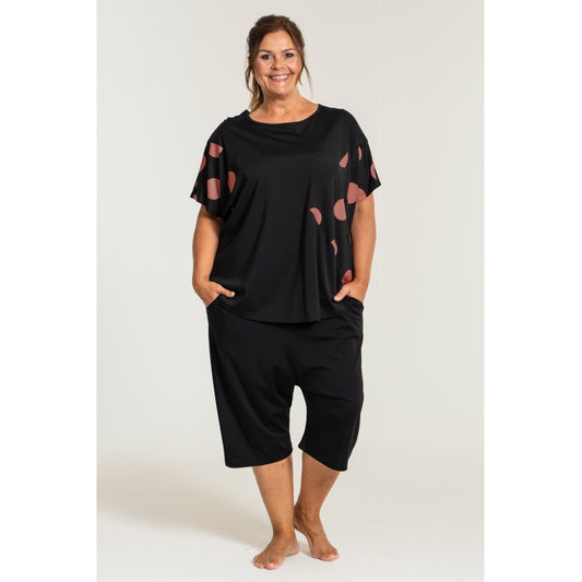 Gozzip Woman Magga t-shirt - MORE COLOURS T-Shirt Black/Coral