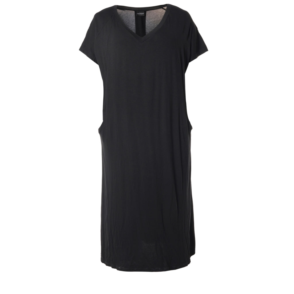 Gozzip Woman Margit Long Dress Dress Black