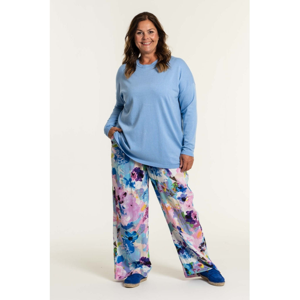 Gozzip Woman Margrethe Loose Pants Loose Pant Multi Flower