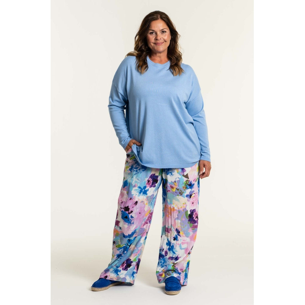 Gozzip Woman Margrethe Loose Pants Loose Pant Multi Flower