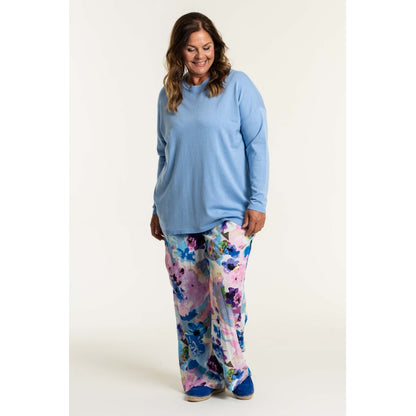 Gozzip Woman Margrethe Loose Pants Loose Pant Multi Flower