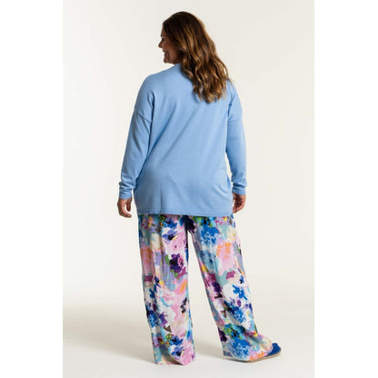 Gozzip Woman Margrethe Loose Pants Loose Pant Multi Flower