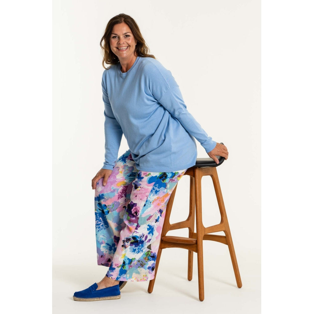 Gozzip Woman Margrethe Loose Pants Loose Pant Multi Flower