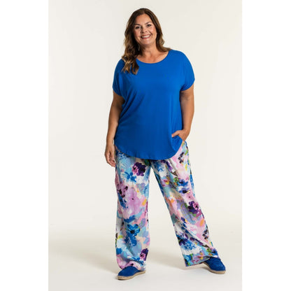 Gozzip Woman Margrethe Loose Pants Loose Pant Multi Flower