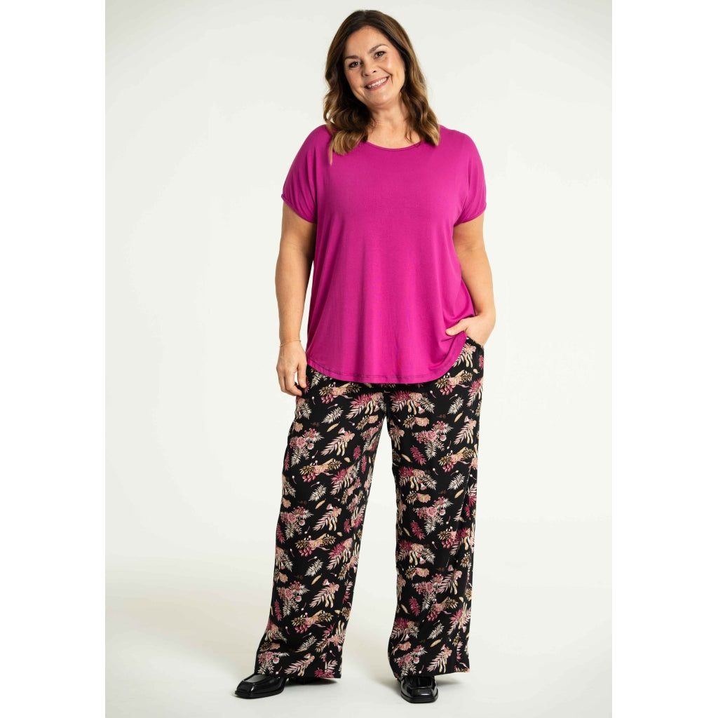 Gozzip Woman Margrethe Loose Pants Loose Pant Multi Colour