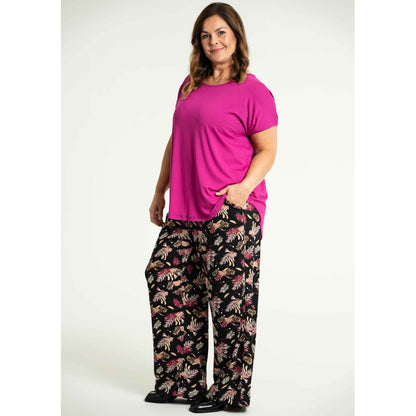 Gozzip Woman Margrethe Loose Pants Loose Pant Multi Colour