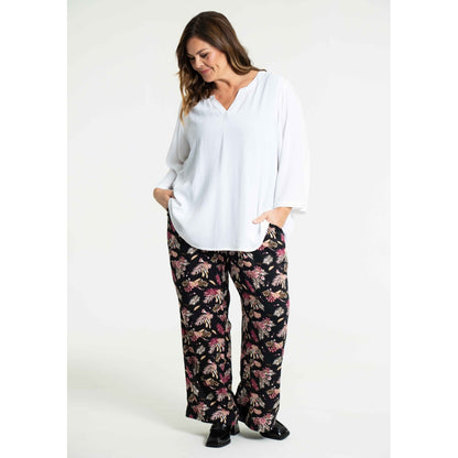 Gozzip Woman Margrethe Loose Pants Loose Pant Multi Colour