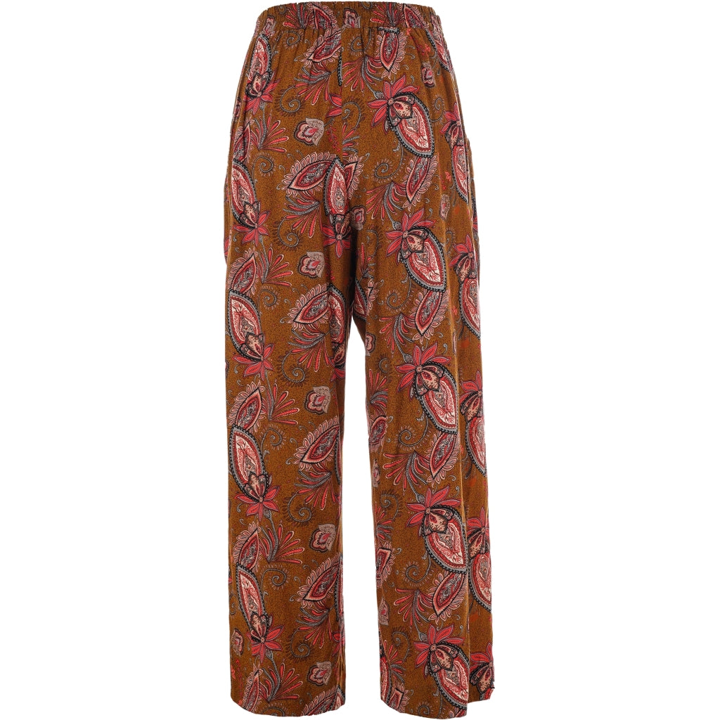 Gozzip Woman Margrethe Loose Pants Loose Pant Bronze Printed