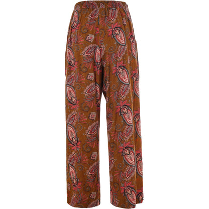 Gozzip Woman Margrethe Loose Pants Loose Pant Bronze Printed