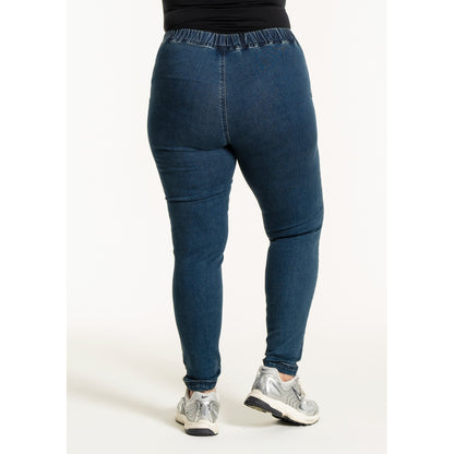Gozzip Woman Maya Denim Leggings Leggings Dark blue denim