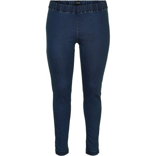 Gozzip Woman Maya Denim Leggings Leggings Dark blue denim