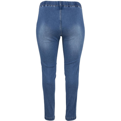 Gozzip Woman Maya Denim Leggings Leggings Light Blue Denim