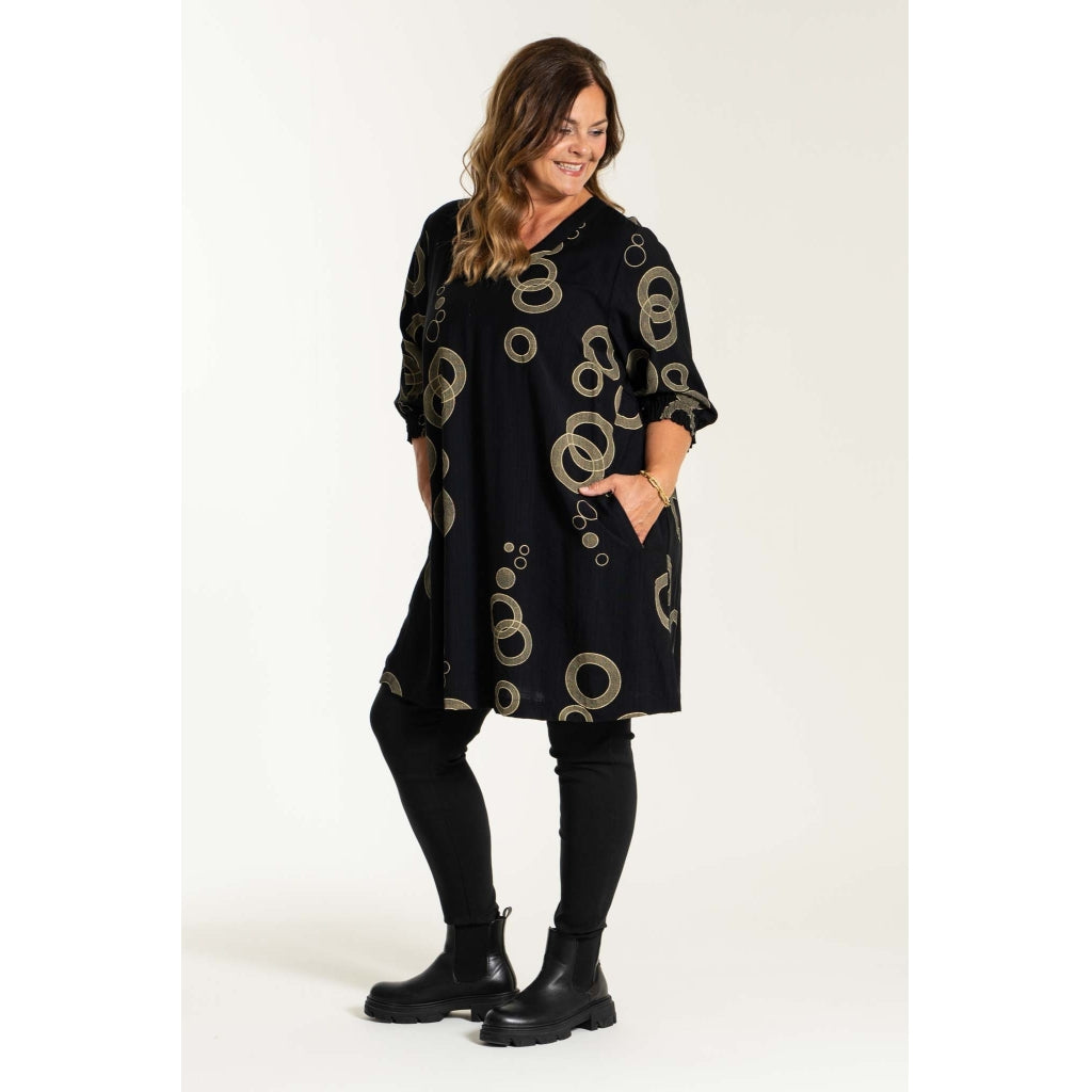 Gozzip Woman Meta Tunic Tunic Black/Beige