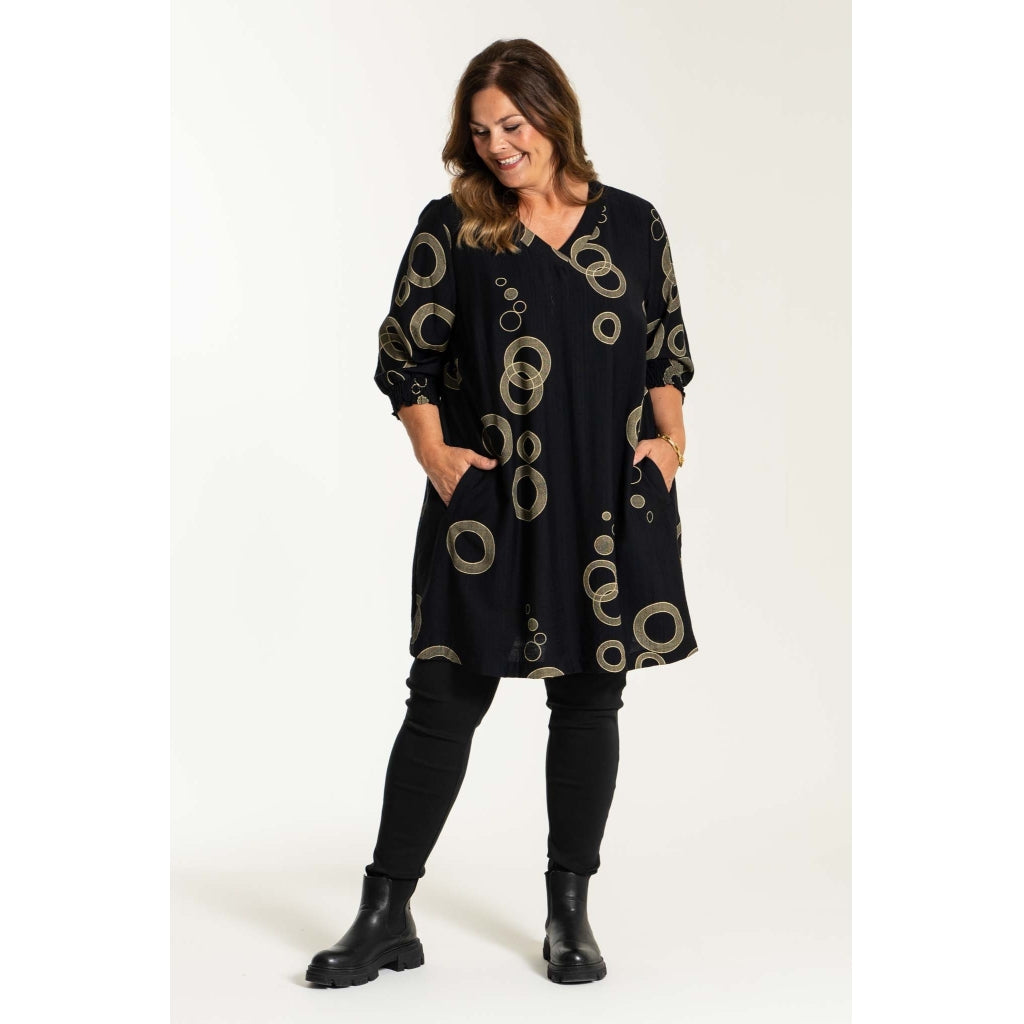 Gozzip Woman Meta Tunic Tunic Black/Beige