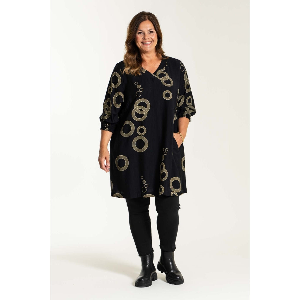 Gozzip Woman Meta Tunic Tunic Black/Beige
