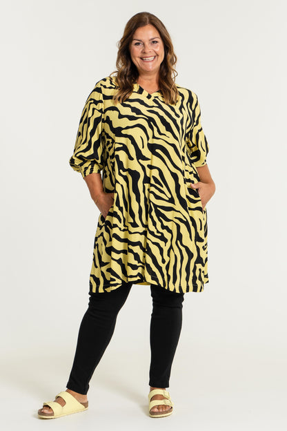 Gozzip Woman Meta Tunic - MORE COLOURS Tunic Lemon/Black