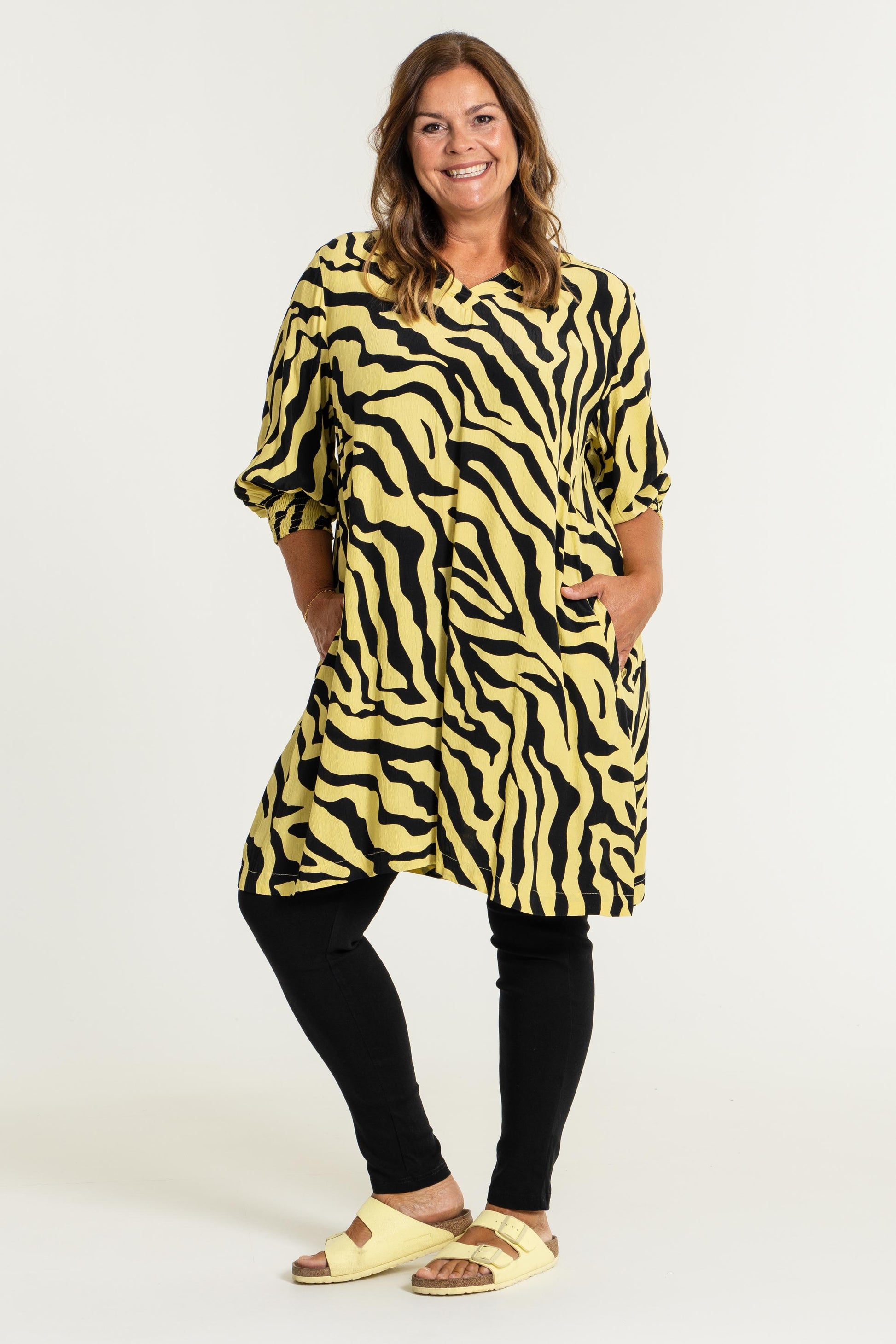 Gozzip Woman Meta Tunic - MORE COLOURS Tunic Lemon/Black