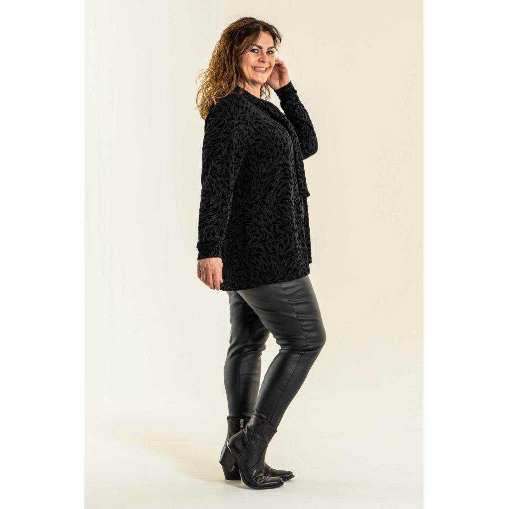 Gozzip Woman Monika Coated Leggings - FLERE FARVER Coated Leggings Black