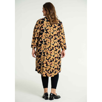 Gozzip Woman Monna Shirt Tunic Shirt Tunic Black printed