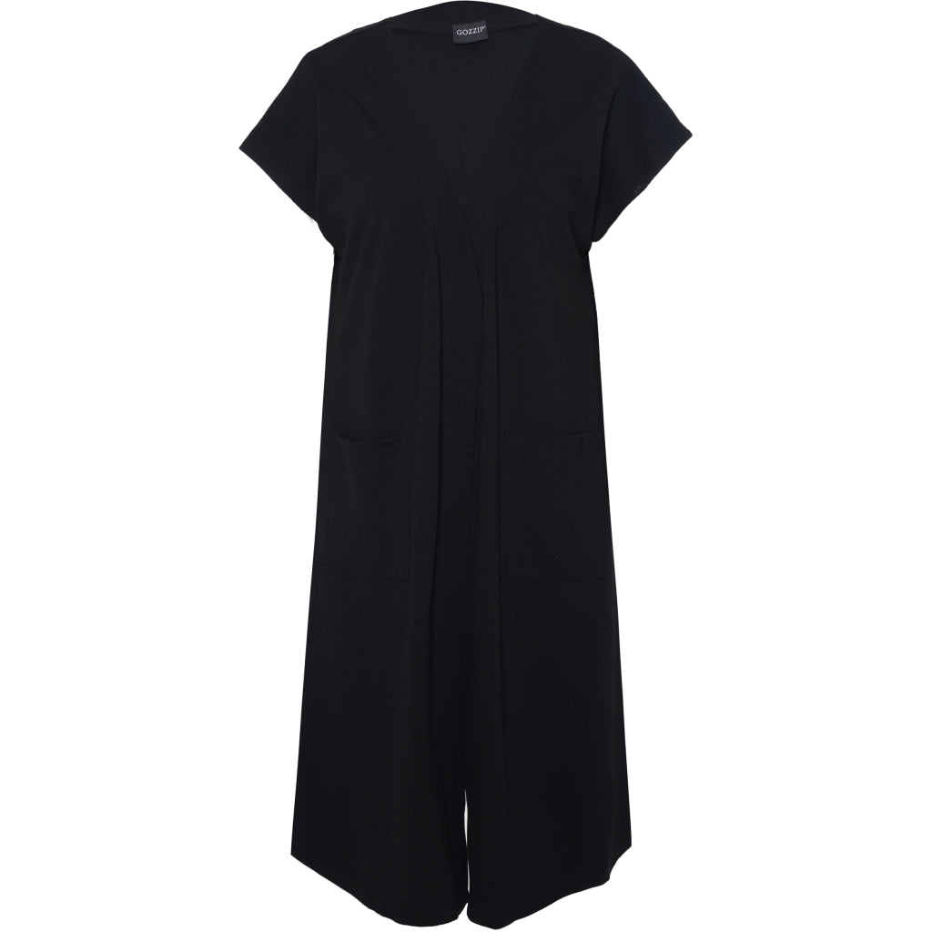 Gozzip Woman Nikoline Long waistcoat Waistcoat Black