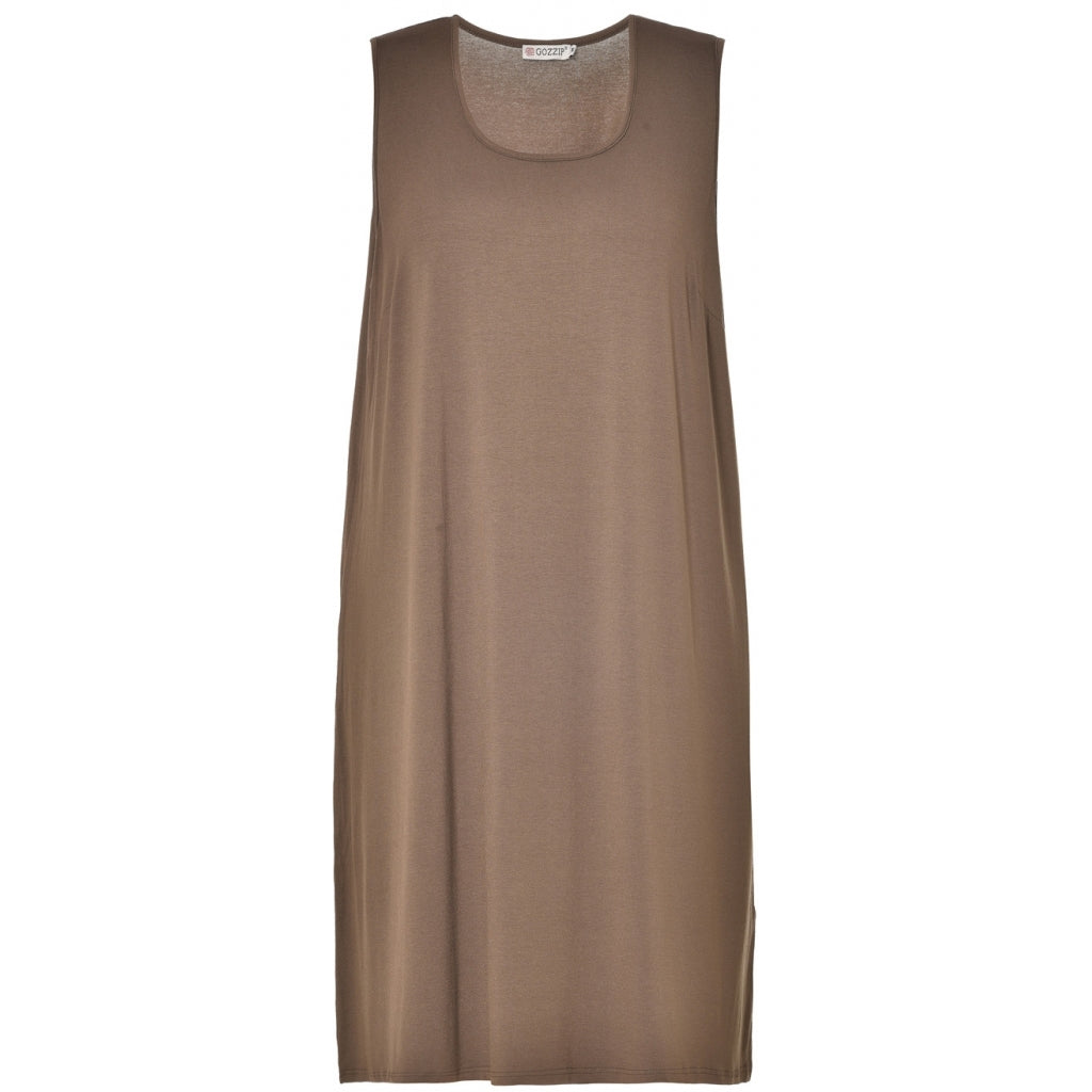 Gozzip Woman Panel Dress Panel Dress Khakigreen