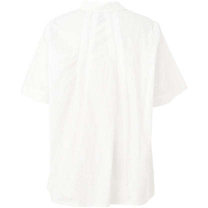Gozzip Woman Pian Short sleeve Shirt Shirt White