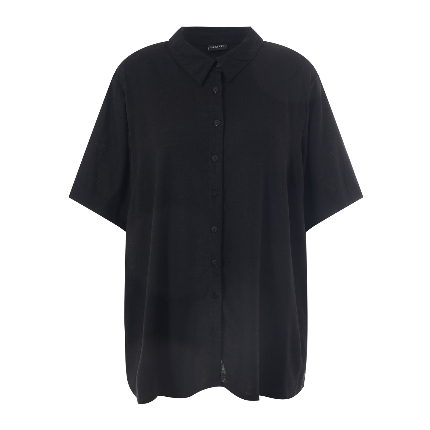 Gozzip Woman Pian Short sleeve Shirt - MORE COLOURS Shirt Black