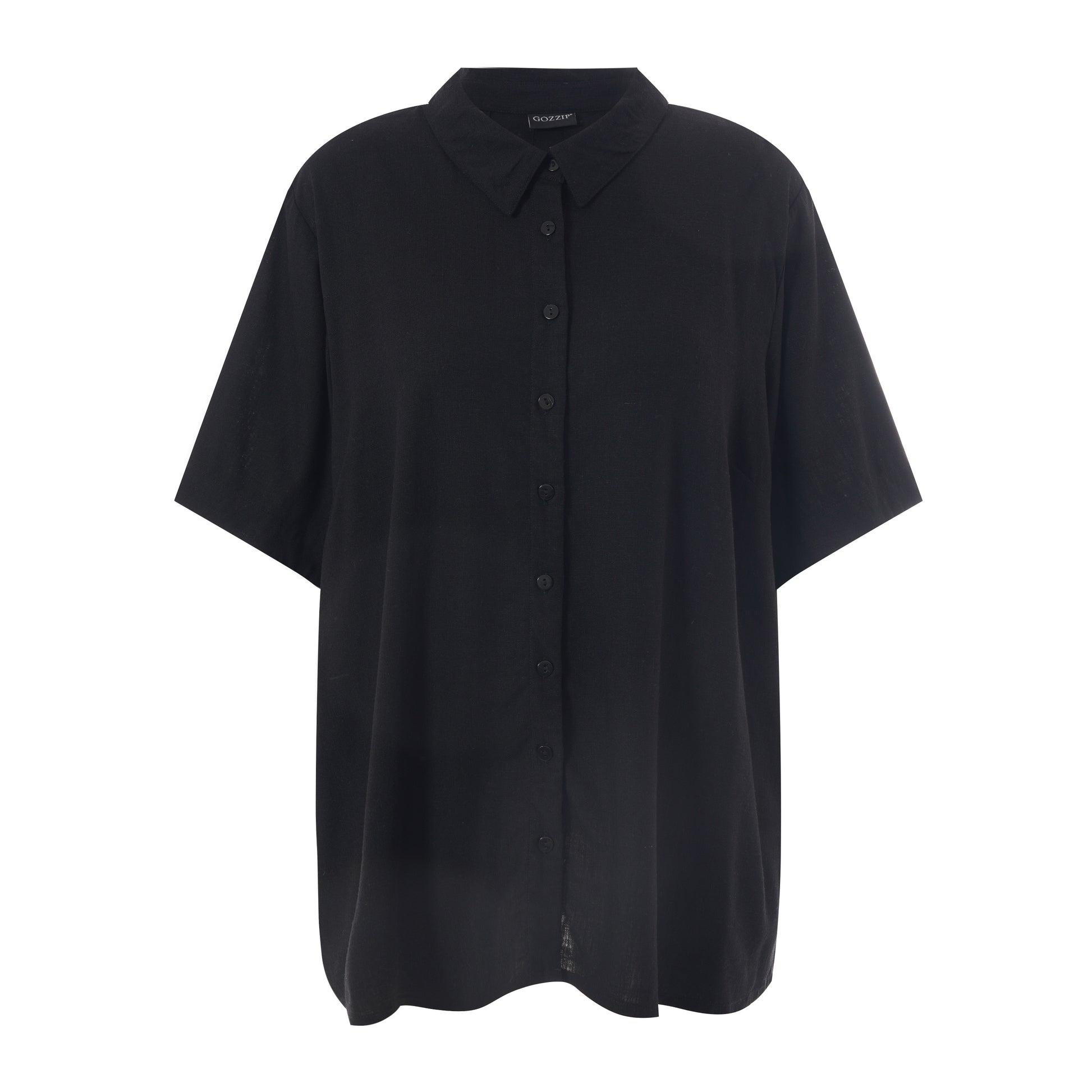 Gozzip Woman Pian Short sleeve Shirt - MORE COLOURS Shirt Black