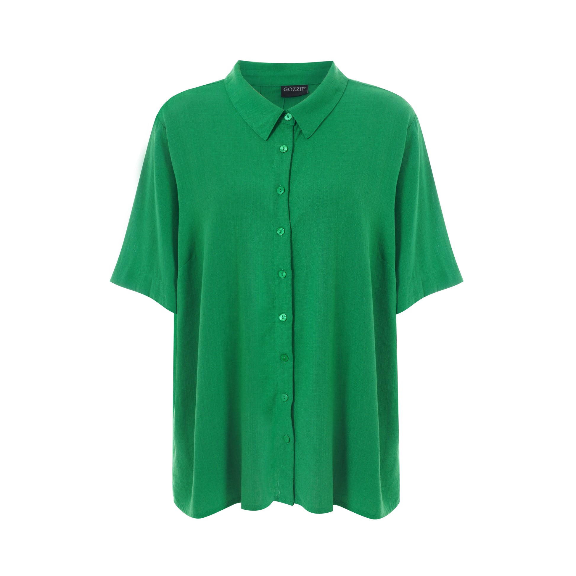 Gozzip Woman Pian Short sleeve Shirt - MORE COLOURS Shirt Green