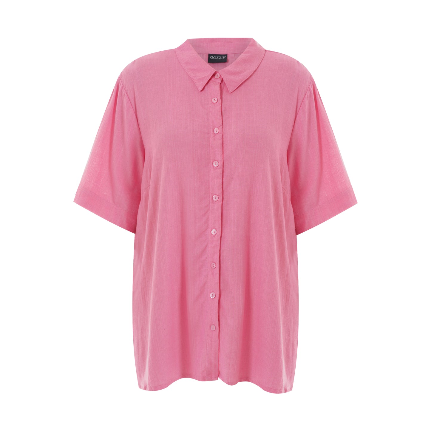 Gozzip Woman Pian Short sleeve Shirt - MORE COLOURS Shirt Pink