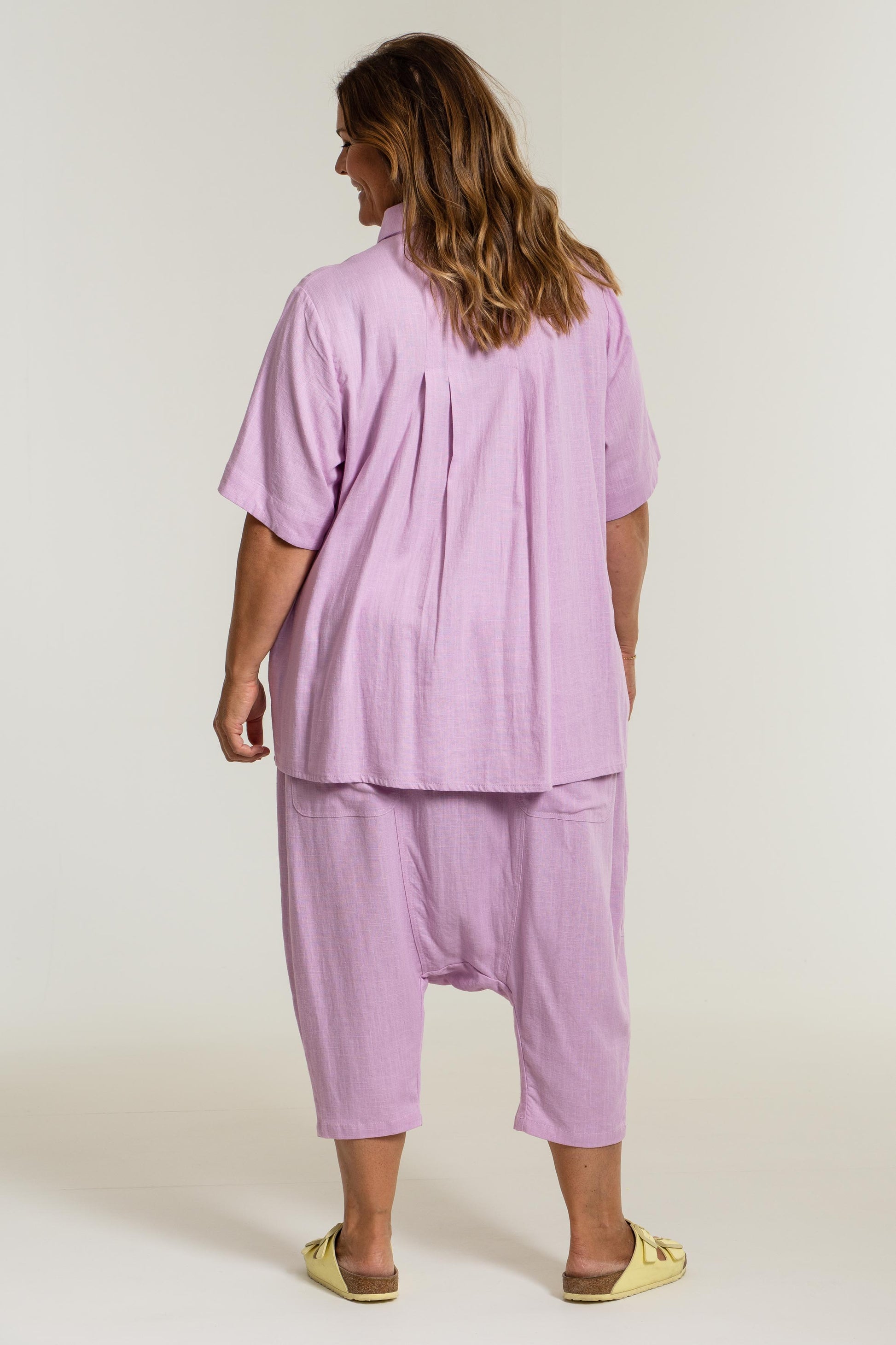 Gozzip Woman Pian Short sleeve Shirt - MORE COLOURS Shirt Pink Lavendel