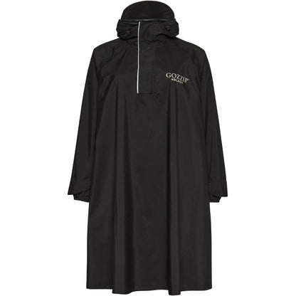 Gozzip Woman Rain Poncho Poncho Black